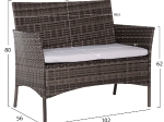 ΣΕΤ ΣΑΛΟΝΙ 4ΤΜΧ STASIA HM6089.02 ΣΥΝΘ.RATTAN ΓΚΡΙ-ΜΠΕΖ ΜΑΞΙΛΑΡΙΑ