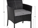ΣΕΤ ΣΑΛΟΝΙ 4ΤΜΧ STASIA HM6089.10 ΣΥΝΘ.RATTAN ΜΑΥΡΟ-ΓΚΡΙ ΜΑΞΙΛΑΡΙΑ