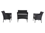 ΣΕΤ ΣΑΛΟΝΙ 4ΤΜΧ STASIA HM6089.10 ΣΥΝΘ.RATTAN ΜΑΥΡΟ-ΓΚΡΙ ΜΑΞΙΛΑΡΙΑ