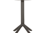 ΤΡΑΠΕΖΙ ΠΟΛΥΠΡΟΠΥΛΕΝΙΟΥ ΣΤΡΟΓΓΥΛΟ TERRIN HM6124.15 OLIVE GREEN Φ60x75Υεκ.