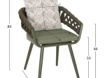 ΠΟΛΥΘΡΟΝΑ ΑΛΟΥΜΙΝΙΟΥ CAMDEN HM6141.09 ΜΑΞΙΛΑΡΙ ΜΕ PRINT-DARK OLIVE 56x60x72-87Υεκ