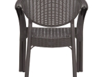 ΠΟΛΥΘΡΟΝΑ ΠΟΛΥΠΡΟΠΥΛΕΝΙΟΥ FETT HM6158.06 BAMBOO LOOK-ΚΑΦΕ 63x59x81Υεκ.