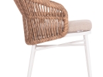 ΠΟΛΥΘΡΟΝΑ ΑΛΟΥΜΙΝΙΟΥ ORIN HM6265.02 ΛΕΥΚΗ-P.E.RATTAN ΦΥΣΙΚΟ-ΜΠΕΖ ΜΑΞΙΛΑΡΙΑ 58x61x75Υ