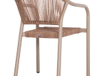 ΠΟΛΥΘΡΟΝΑ ΑΛΟΥΜΙΝΙΟΥ LUCCI HM6266.02 MOKA ΣΚΕΛΕΤΟΣ-P.E.RATTAN ΦΥΣΙΚΟ 58x56x79Υεκ