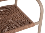 ΠΟΛΥΘΡΟΝΑ ΑΛΟΥΜΙΝΙΟΥ LUCCI HM6266.02 MOKA ΣΚΕΛΕΤΟΣ-P.E.RATTAN ΦΥΣΙΚΟ 58x56x79Υεκ