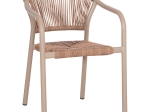 ΠΟΛΥΘΡΟΝΑ ΑΛΟΥΜΙΝΙΟΥ LUCCI HM6266.02 MOKA ΣΚΕΛΕΤΟΣ-P.E.RATTAN ΦΥΣΙΚΟ 58x56x79Υεκ