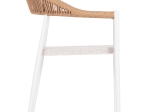 ΠΟΛΥΘΡΟΝΑ BERG HM6284.01 ΑΛΟΥΜΙΝΙΟ & TEXTILENE ΛΕΥΚΟ--P.E.TWISTED RATTAN 55x56x79Υεκ