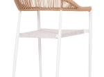 ΠΟΛΥΘΡΟΝΑ BERG HM6284.01 ΑΛΟΥΜΙΝΙΟ & TEXTILENE ΛΕΥΚΟ--P.E.TWISTED RATTAN 55x56x79Υεκ