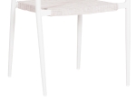 ΠΟΛΥΘΡΟΝΑ BERG HM6284.01 ΑΛΟΥΜΙΝΙΟ & TEXTILENE ΛΕΥΚΟ--P.E.TWISTED RATTAN 55x56x79Υεκ