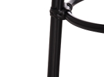 ΣΚΑΜΠΟ ΑΛΟΥΜΙΝΙΟΥ CHINO HM6285.02 BAMBOO LOOK & TEXTILENE ΣΕ ΜΑΥΡΟ Φ36x46Υεκ.