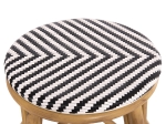 ΣΚΑΜΠΟ ΑΛΟΥΜΙΝΙΟΥ CHINO HM6285.03 BAMBOO LOOK-TEXTILENE ΛΕΥΚΟ-ΜΑΥΡΟ Φ36x46Υεκ.