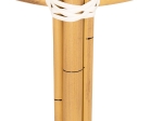 ΣΚΑΜΠΟ ΑΛΟΥΜΙΝΙΟΥ CHINO HM6285.03 BAMBOO LOOK-TEXTILENE ΛΕΥΚΟ-ΜΑΥΡΟ Φ36x46Υεκ.