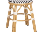 ΣΚΑΜΠΟ ΑΛΟΥΜΙΝΙΟΥ CHINO HM6285.03 BAMBOO LOOK-TEXTILENE ΛΕΥΚΟ-ΜΑΥΡΟ Φ36x46Υεκ.