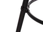 ΣΚΑΜΠΟ ΜΠΑΡ ΑΛΟΥΜΙΝΙΟΥ ΜΕΣΑΙΟΥ ΥΨΟΥΣ CHINO HM6286.02 BAMBOO LOOK & TEXTILENE ΜΑΥΡΟ 43x43x65Υεκ