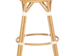 ΣΚΑΜΠΟ ΑΛΟΥΜΙΝΙΟΥ ΜΕΣ.ΥΨΟΥΣ CHINO HM6286.03 BAMBOO LOOK & TEXTILENE ΜΑΥΡΟ 43x43x65Υεκ