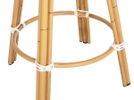 ΣΚΑΜΠΟ ΑΛΟΥΜΙΝΙΟΥ ΜΕΣ.ΥΨΟΥΣ CHINO HM6286.04 BAMBOO LOOK ΦΥΣΙΚΟ & TEXTILENE 43x43x65Υεκ