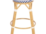 ΣΚΑΜΠΟ ΑΛΟΥΜΙΝΙΟΥ ΜΕΣ.ΥΨΟΥΣ CHINO HM6286.05 BAMBOO LOOK & TEXTILENE ΜΠΛΕ 43x43x65Υεκ