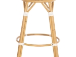 ΣΚΑΜΠΟ ΑΛΟΥΜΙΝΙΟΥ ΜΕΣ.ΥΨΟΥΣ CHINO HM6286.05 BAMBOO LOOK & TEXTILENE ΜΠΛΕ 43x43x65Υεκ