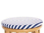 ΣΚΑΜΠΟ ΑΛΟΥΜΙΝΙΟΥ ΜΕΣ.ΥΨΟΥΣ CHINO HM6286.05 BAMBOO LOOK & TEXTILENE ΜΠΛΕ 43x43x65Υεκ