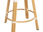 ΣΚΑΜΠΟ ΑΛΟΥΜΙΝΙΟΥ ΜΕΣ.ΥΨΟΥΣ CHINO HM6286.05 BAMBOO LOOK & TEXTILENE ΜΠΛΕ 43x43x65Υεκ
