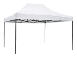 ΚΙΟΣΚΙ/GAZEBO MATTHEW HM6311 ΠΤΥΣΣΟΜΕΝΟ-ΣΚΕΛΕΤΟΣ ΜΕΤΑΛ.ΜΑΥΡΟΣ-ΛΕΥΚΟ ΥΦΑΣΜΑ 3x4,5x3,10Yμ