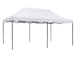 ΚΙΟΣΚΙ/GAZEBO MATTHEW HM6312 ΠΤΥΣΣΟΜΕΝΟ-ΣΚΕΛΕΤΟΣ ΜΕΤΑΛ.ΜΑΥΡΟΣ-ΛΕΥΚΟ ΥΦΑΣΜΑ 3x6x3,10Yμ