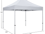 GAZEBO ΕΠΑΓΓΕΛΜΑΤΙΚΟ ΒΑΡΕΩΣ ΤΥΠΟΥ MATTHEW-AL HM6313 ΠΤΥΣΣΟΜΕΝΟ ΑΛΟΥΜΙΝΙΟΥ 3x3x3,4Y