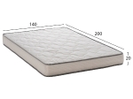 ΣΤΡΩΜΑ DREAMTOPIA ΣΕΙΡΑ RELIEF HM653.140-200 BONNELL SPRING 140x200 εκ.