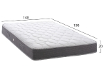 ΣΤΡΩΜΑ DREAMTOPIA ΣΕΙΡΑ LULLABY ALOE VERA HM655.140 BONNELL SPRING 140x190x20Y εκ.