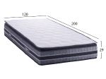ΣΤΡΩΜΑ DREAMTOPIA FRANKLIN HM657.120 BONNELL SPRING ΜΕ ΑΝΩΣΤΡΩΜΑ 120x200x29Y εκ.