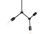 ΦΩΤΙΣΤΙΚΟ ΟΡΟΦΗΣ 3-ΦΩΤΟ LIGHTY HM7404.11 ΜΕΤΑΛΛΟ ΣΕ ΜΑΥΡΟ 52x5x48Υεκ.