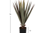 ΔΙΑΚΟΣΜΗΤΙΚΟ ΣΥΝΘΕΤΙΚΟ ΦΥΤΟ HM7985 SISAL AGAVE ΣΕ ΓΛΑΣΤΡΑ  Φ13,5x13-76Υεκ.