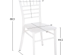 ΚΑΡΕΚΛΑ ΠΟΛΥΠΡΟΠΥΛΕΝΙΟΥ CATERING TIFFANY NEW HM8058.03 ΛΕΥΚΗ 41.2x49.7x89Υεκ.