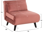 ΠΟΛΥΘΡΟΝΑ ΚΡΕΒΑΤΙ BRAXTON HM8425.22 ΒΕΛΟΥΔΟ ΣΑΠΙΟ ΜΗΛΟ 78x88x78Υεκ.