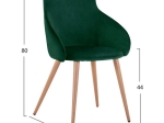 ΣΕΤ ΤΡΑΠΕΖΑΡΙΑΣ HM11182 5ΤΜΧ ΤΡΑΠΕΖΙ ALDWIN MDF & ΚΑΡΕΚΛΕΣ IVY ΚΥΠΑΡΙΣΣΙ ΒΕΛΟΥΔΟ