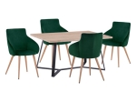 ΣΕΤ ΤΡΑΠΕΖΑΡΙΑΣ HM11182 5ΤΜΧ ΤΡΑΠΕΖΙ ALDWIN MDF & ΚΑΡΕΚΛΕΣ IVY ΚΥΠΑΡΙΣΣΙ ΒΕΛΟΥΔΟ