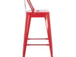 ΣΚΑΜΠΟ ΜΠΑΡ ΜΕΣΑΙΟΥ ΥΨΟΥΣ ΜΕΤΑΛΛΙΚΟ MELITA-PRO HM8574.44 ΚΟΚΚΙΝΟ 43x43x88Υεκ.