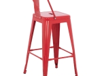 ΣΚΑΜΠΟ ΜΠΑΡ ΜΕΣΑΙΟΥ ΥΨΟΥΣ ΜΕΤΑΛΛΙΚΟ MELITA-PRO HM8574.44 ΚΟΚΚΙΝΟ 43x43x88Υεκ.