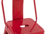 ΣΚΑΜΠΟ ΜΠΑΡ ΜΕΣΑΙΟΥ ΥΨΟΥΣ ΜΕΤΑΛΛΙΚΟ MELITA-PRO HM8574.44 ΚΟΚΚΙΝΟ 43x43x88Υεκ.