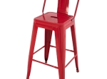 ΣΚΑΜΠΟ ΜΠΑΡ ΜΕΣΑΙΟΥ ΥΨΟΥΣ ΜΕΤΑΛΛΙΚΟ MELITA-PRO HM8574.44 ΚΟΚΚΙΝΟ 43x43x88Υεκ.