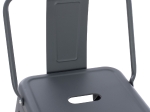 ΣΚΑΜΠΟ ΜΠΑΡ ΜΕΣΑΙΟΥ ΥΨΟΥΣ ΜΕΤΑΛΛΙΚΟ MELITA-PRO HM8574.50 ΓΚΡΙ 43x43x88Υεκ.