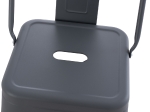 ΣΚΑΜΠΟ ΜΠΑΡ ΜΕΣΑΙΟΥ ΥΨΟΥΣ ΜΕΤΑΛΛΙΚΟ MELITA-PRO HM8574.50 ΓΚΡΙ 43x43x88Υεκ.