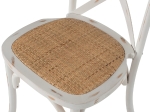 ΚΑΡΕΚΛΑ OWEN ΣΤΟΙΒΑΖΟΜΕΝΗ ΞΥΛΙΝΗ ΑΠΟ ΟΞΙΑ WHITE WASH ΧΡΩΜΑ ΜΕ ΧΙΑΣΤΙ ΠΛΑΤΗ HM8575.04 45x55,5x90 cm