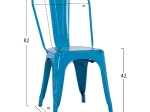 ΚΑΡΕΚΛΑ ΜΕΤΑΛΛΙΚΗ MELITA ΣΕ ΜΠΛΕ 43x50x82Y εκ. HM8641.08