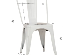 ΚΑΡΕΚΛΑ ΜΕΤΑΛΛΙΚΗ MELITA-PRO HM8641.41 ΛΕΥΚΟ ΜΑΤ 44x47x84.5Υεκ.