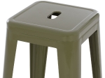 ΣΚΑΜΠΟ BAR ΜΕΤΑΛΛΙΚΟ MELITA ΣΕ DARK OLIVE GREEN HM8642.03 43x43x78 εκ.