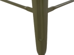 ΣΚΑΜΠΟ BAR ΜΕΤΑΛΛΙΚΟ MELITA ΣΕ DARK OLIVE GREEN HM8642.03 43x43x78 εκ.