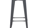 ΣΚΑΜΠΟ BAR ΜΕΤΑΛΛΙΚΟ MELITA ΣΕ ΓΚΡΙ HM8642.10 43x43x78εκ.