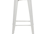 ΣΚΑΜΠΟ BAR ΜΕΤΑΛΛΙΚΟ MELITA ΣΕ ΛΕΥΚΟ ΜΑΤ HM8642.21 43x43x78 εκ.