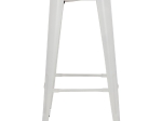 ΣΚΑΜΠΟ ΜΠΑΡ ΜΕΤΑΛΛΙΚΟ MELITA-PRO HM8642.41 ΣΕ ΛΕΥΚΟ ΜΑΤ 43x43x78Υεκ.